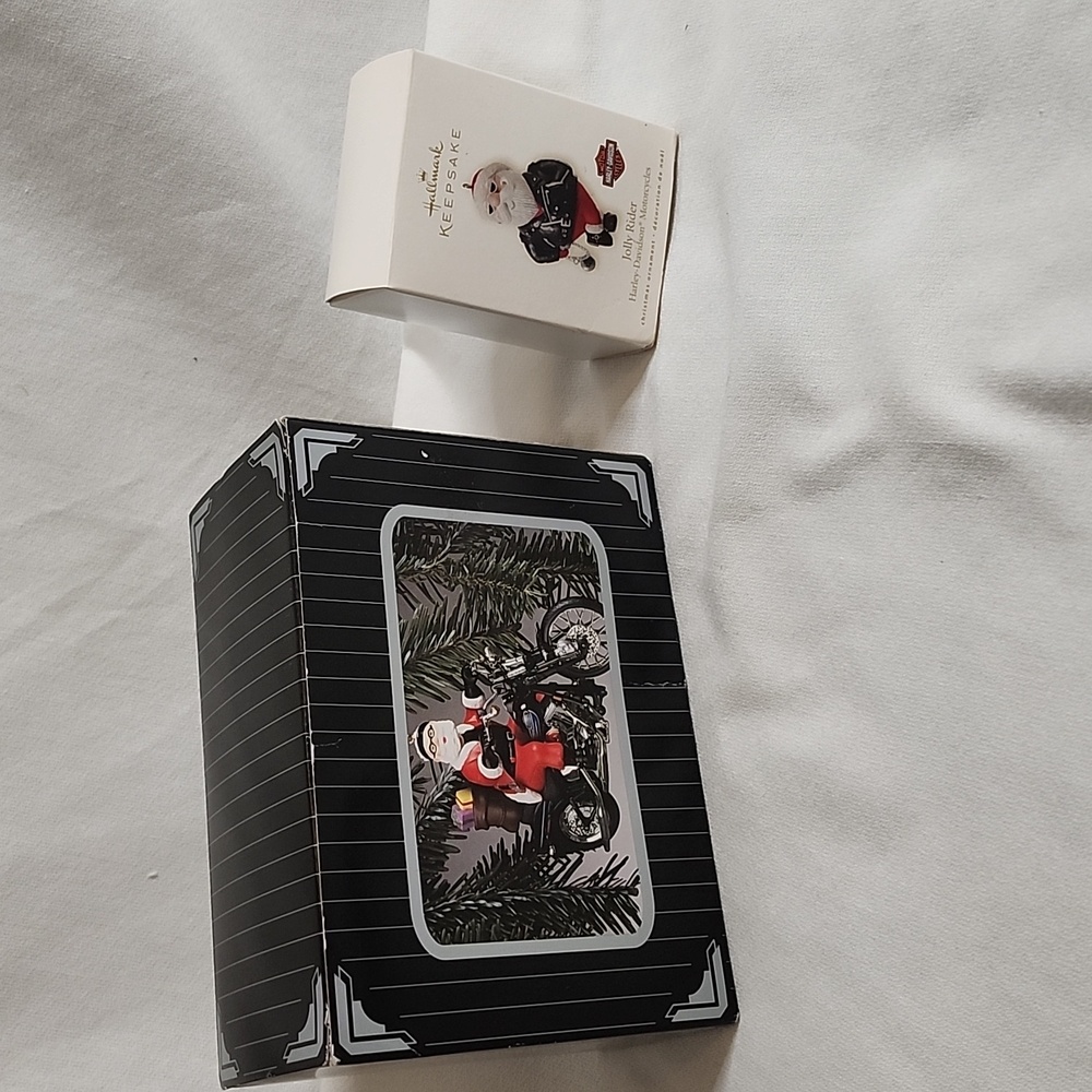 Vintage Harley Davidson Holiday Ornament Set